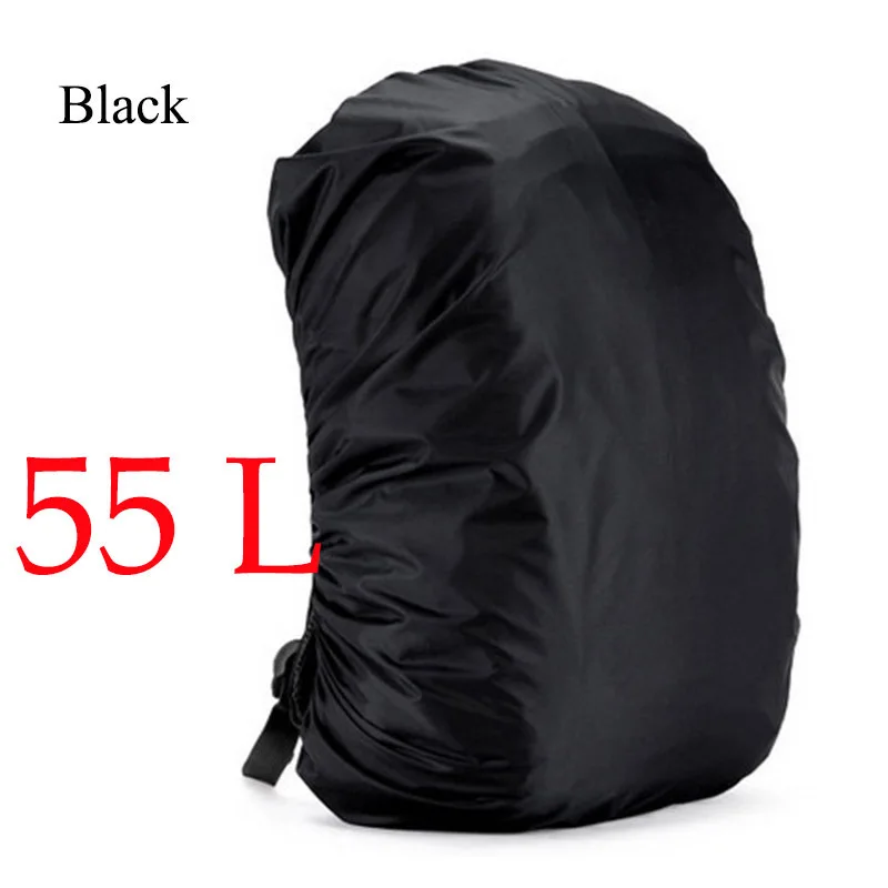 Водонепроницаемая сумка рюкзак дождевик 35-80L mochila походная Дорожная Спортивная сумка Чехлы для альпинизма водонепроницаемая сумка - Цвет: Black 55L