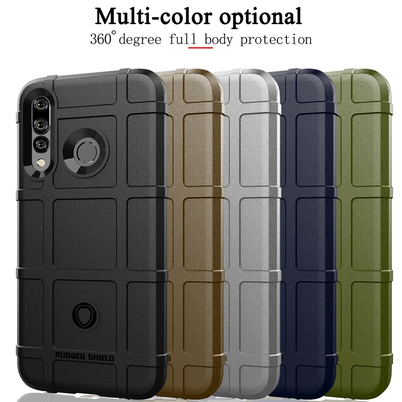 For Huawei Mate 30 Lite Case Army Green Rubber Phone Silicone Armor Cover |