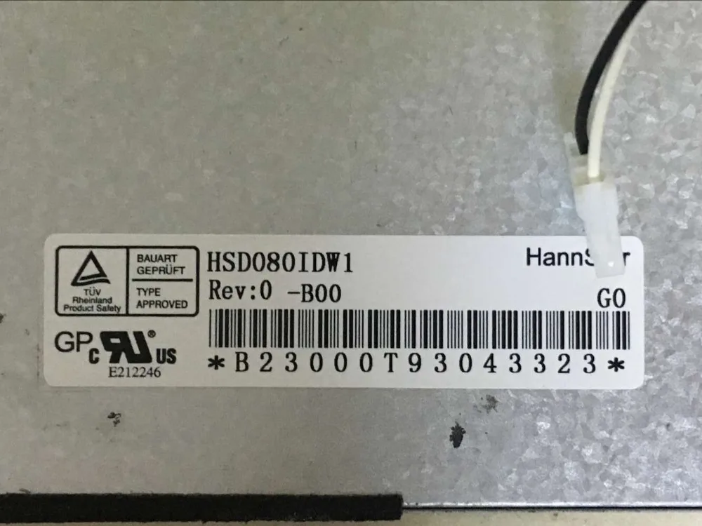 Оригинальный 8-дюймовый цифровой экран HSD080IDW1-B00 8 0 дюймовый tft-дисплей с touch