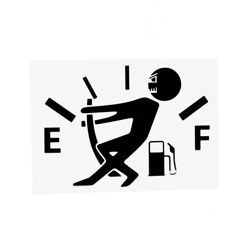 Автомобильная наклейка с измерителем расхода топлива пустая высоким