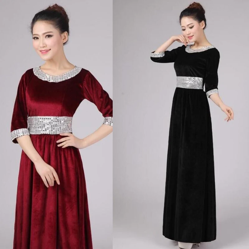 Костюм для хора с длинными рукавами одежда | Тематическая и униформа