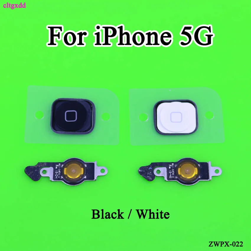 Cltgxdd для iPhone 4 4G 4S 5G 5C домашняя кнопка гибкий кабель с резиновой наклейкой без