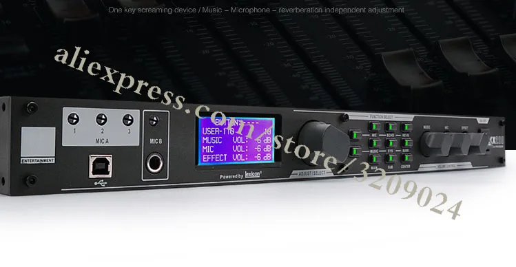 Pro KX-200 караоке микрофон цифровой процессор эффектов системы звук контроллер оборудования эффекторных с программным обеспечением к ПК