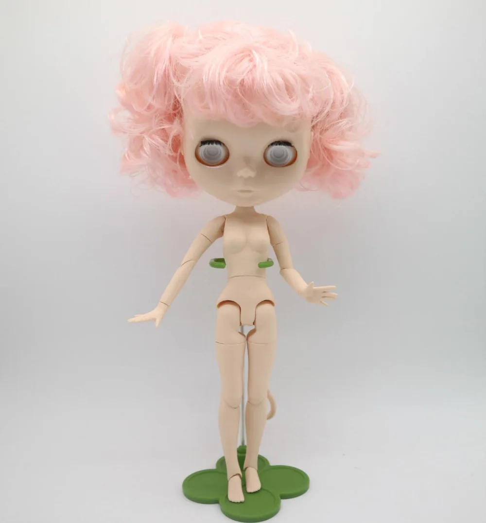 Кукла блайз без глаз шарнирная кукла с розовыми волосами сделай сам макияжа |