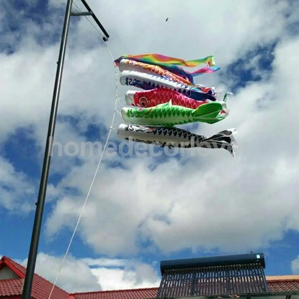 100 см Радуга Windsock флаг с изображением карпа Koi Nobori ветер стример подвесной