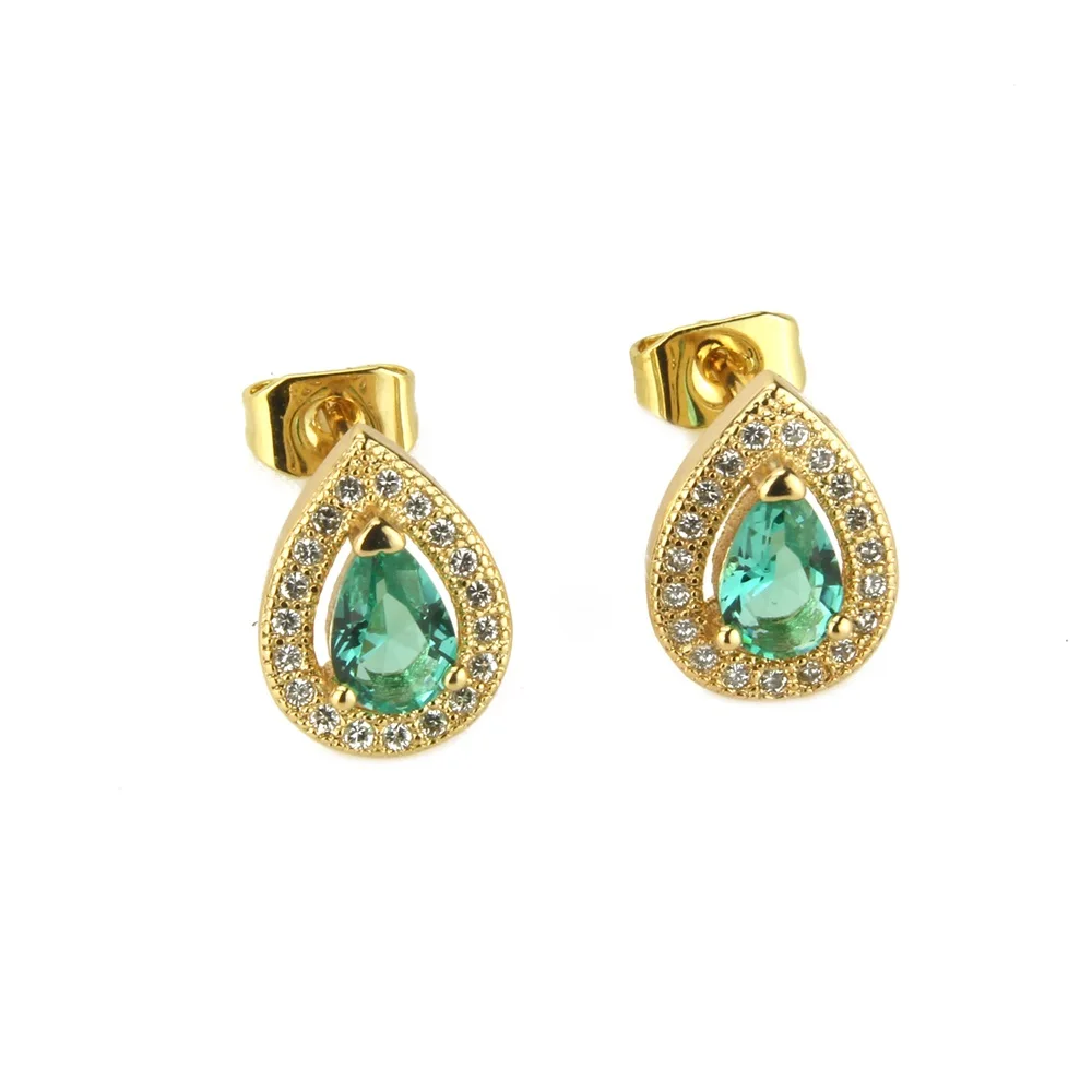 SUNSLL Золотой Цвет Медь многоцветный трещина серьги с цирконием кубической огранки и ожерелья с подвесками женские модные ювелирные наборы