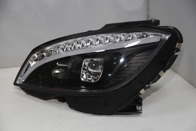 Для Mercedes-Benz W204 светодиодный налобный фонарь 2007 2008 2009 2010 2011 головной светильник передние фары с дневными ходовыми светильник
