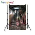 Фон Funnytree для фотостудии старая лестница Хэллоуин винтажное здание интерьер фон фотобудка для фотосессии проп
