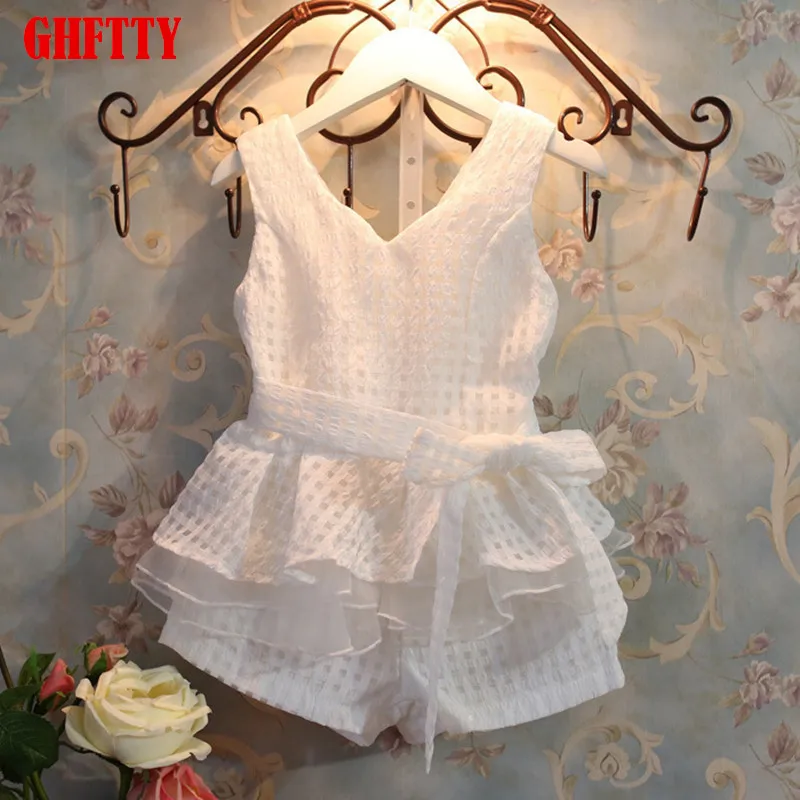 GHFTTY/Одежда для девочек летние платья маленьких Новинка 2019 года модный детский