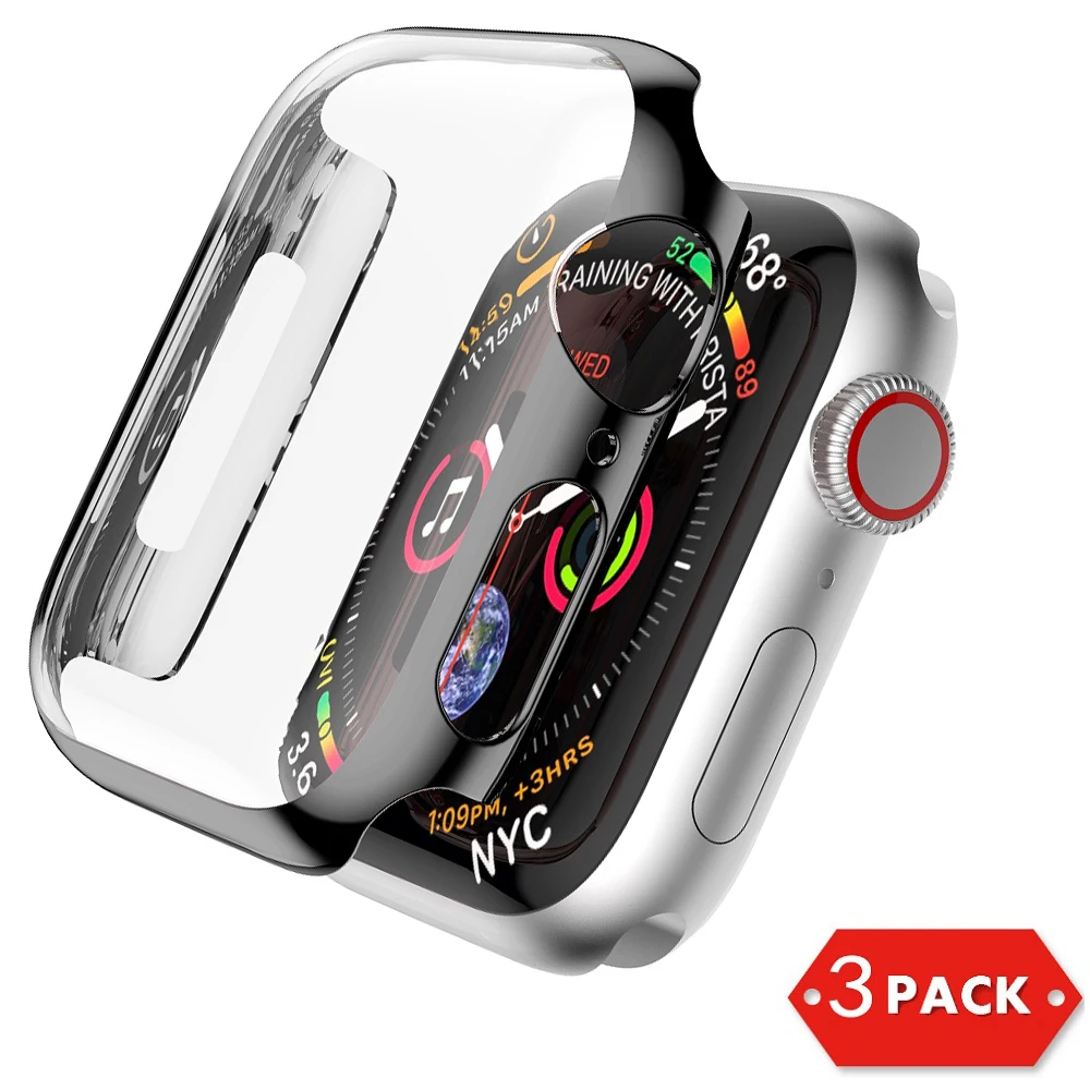 Для Apple Watch Series 4 5 защитный чехол для экрана 40 мм 44 ремешок часов Защита серии