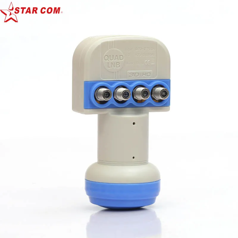 STARCOM QUAD LNB для спутникового телевидения приемник с низким уровнем шума дБ HD