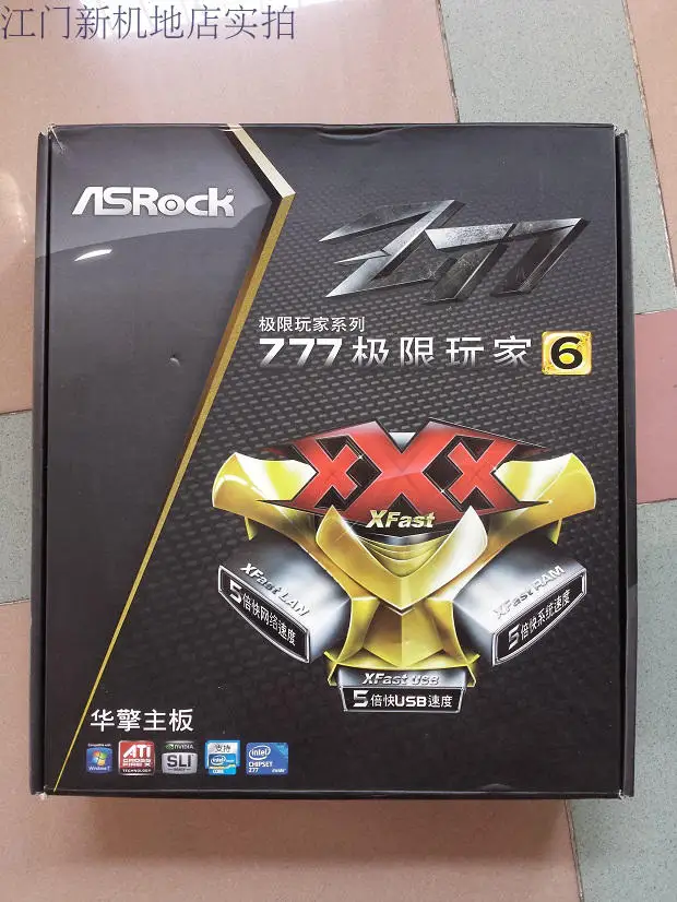 ASRock Z77 Extreme 6 LGA1155 DDR3 USB2.0 USB3.0 32 Гб настольная материнская плата используется 99%