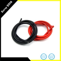 new 2m 12awg flexible electronic cable flexible tinned copper stranded electronic cable wire for rc cars 1m red 1m black