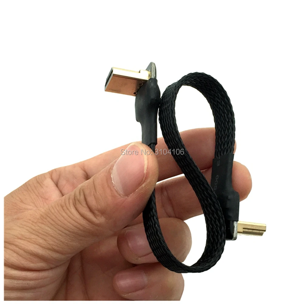 FPV мини HDMI адаптер Micro HDMI 5 см-50 см лента гибкой печатной платы на плоской подошве HDMI 2,0 экранированный кабель для аэрофотосъемка
