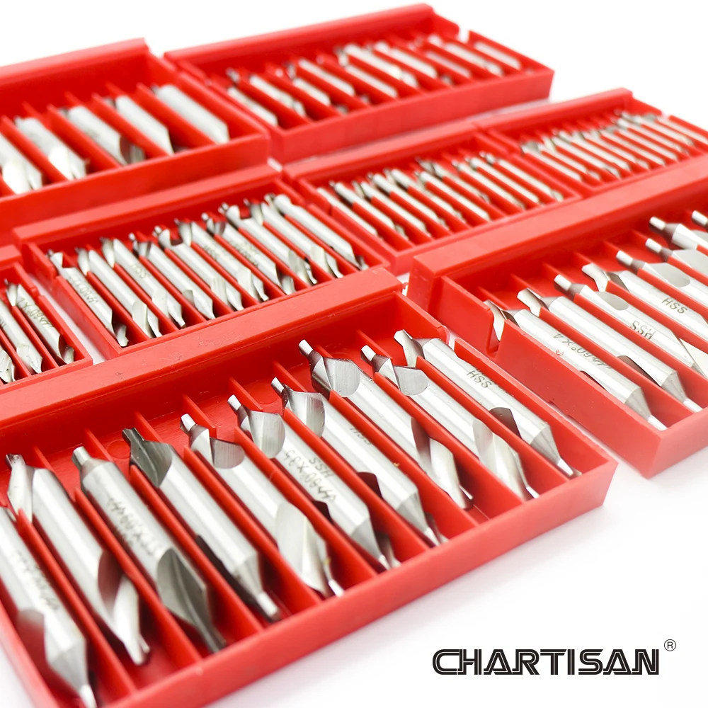 CHARTISAN высокое качество HSS M2 центральные сверла для обработки отверстий уменьшают