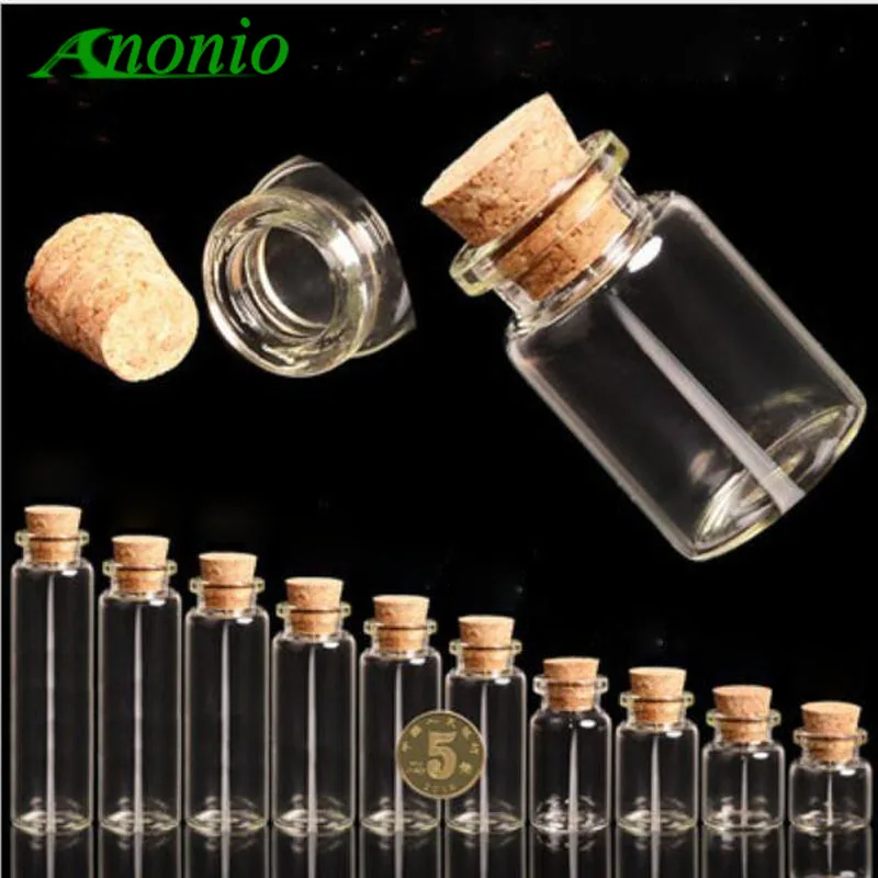 20 шт стеклянная бутылка с пробкой свадебное украшение подарок на