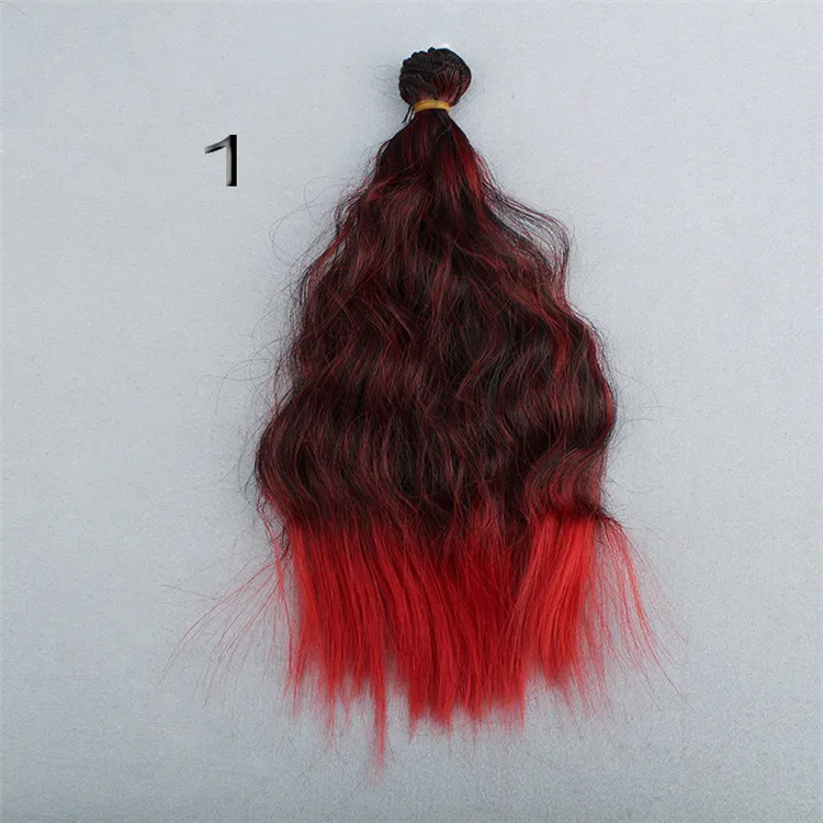 25 см свободные вьющиеся волосы утки для BJD/Blyth/американские куклы DIY аксессуары