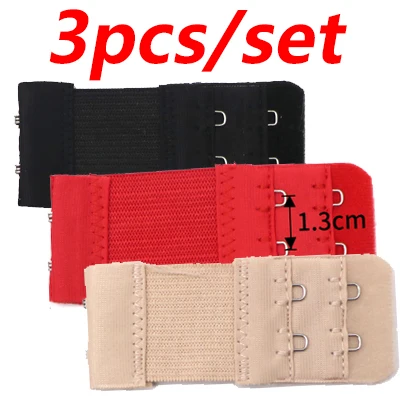 3pcs 3/4 шт. Для женщин Аксессуары для нижнего белья бюстгальтер расширитель 4 ряда 4 Крючки туфли с ремешком и пряжкой нижнее белье швейные инструменты, нержавеющая сталь регулируемые расширители для бюстгальтера - Цвет: 3pcs