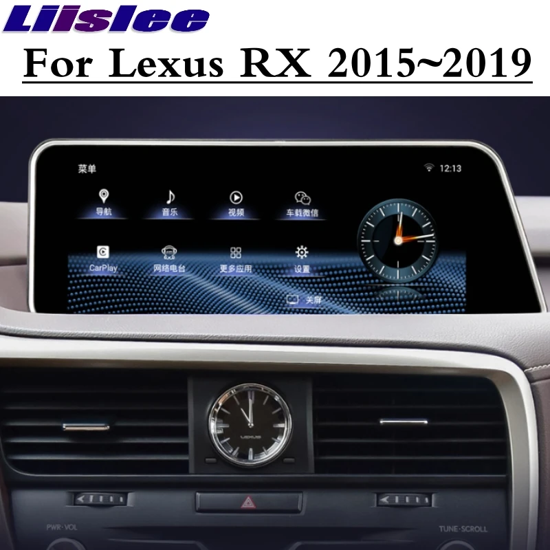 Для Lexus RX AL20 RX 200T 450h~ автомобильный мультимедийный плеер Liislee NAVI 12,3 экран радио CarPlay адаптер карта gps навигация