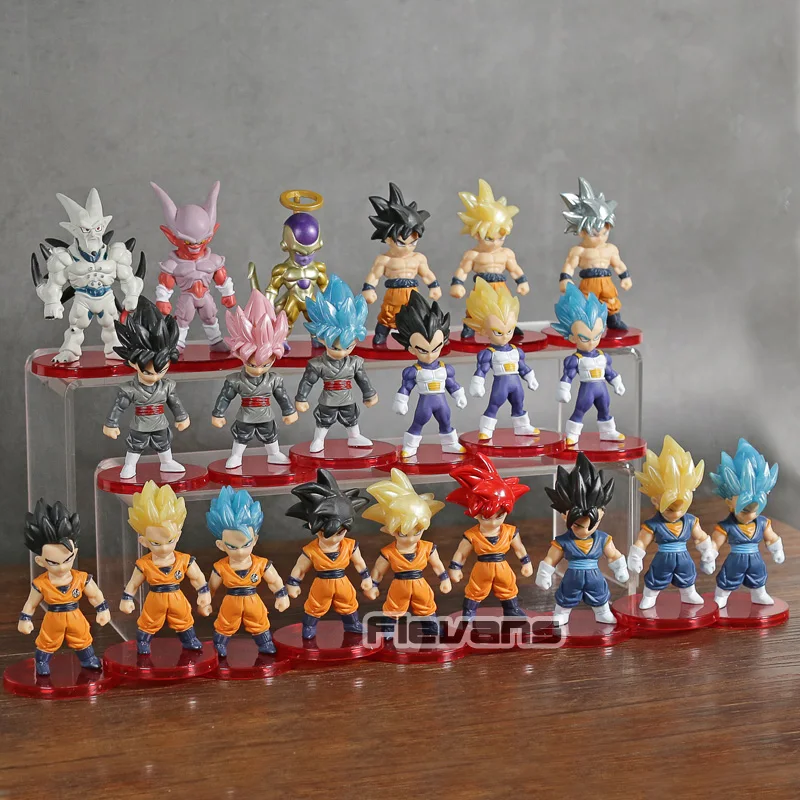 Dragon Ball Z Супер Saiyan Son Goku/Гохан Вегета Vegetto Фриза janenba ПВХ Модель Коллекционные Фигурки игрушечные фигурки из игры Dragon Ball DBZ(“фигурка игрушки 21 шт./компл