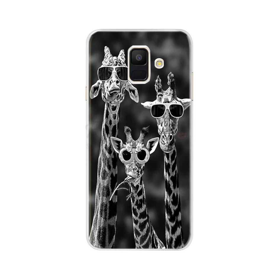 Чехол для samsung Galaxy A6 прозрачный мультяшный Мягкий ТПУ силиконовый чехол для телефона s задняя крышка для samsung Galaxy A6 A 6 Plus
