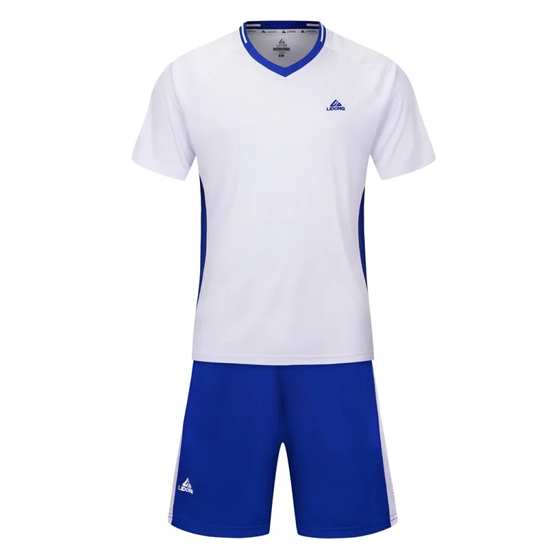 Новинка для мужчин Детские майки спортивные комплект футбол форма Training futbol maillot de foot voetbal tenue дети voetbalshirts на заказ - Цвет: Белый