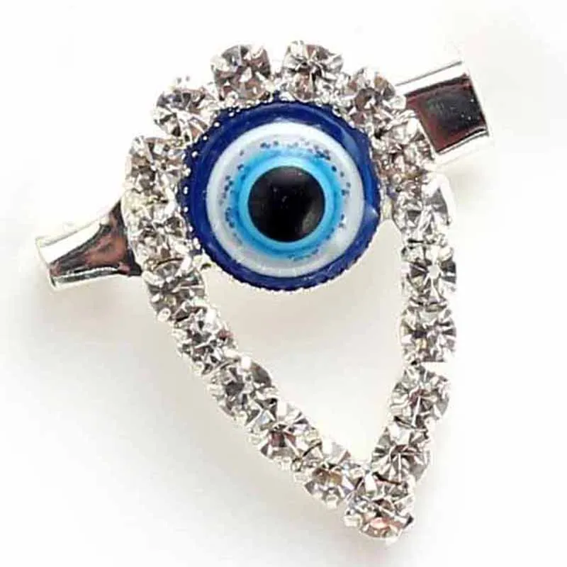 Счастливый глаз 8 стилей кристалл сглаза брошь красочная из бисера & булавка