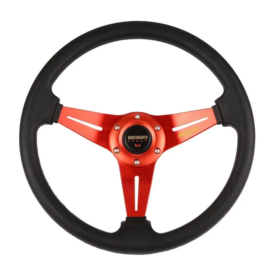 Steering BLUE/RED Blue Red Bolts Racing 350mm steel from for Made PVC inch 13 Drifting durability 6 35cm Wheel Sports 8 | Автомобили и