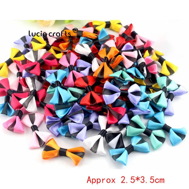 mixed color 32 Разные цвета, случайный микс, бант для девочек, бутик, мини лента, бант для волос, сделай сам, одежда, головные уборы, аксессуары B0213 - Цвет: mixed color 32