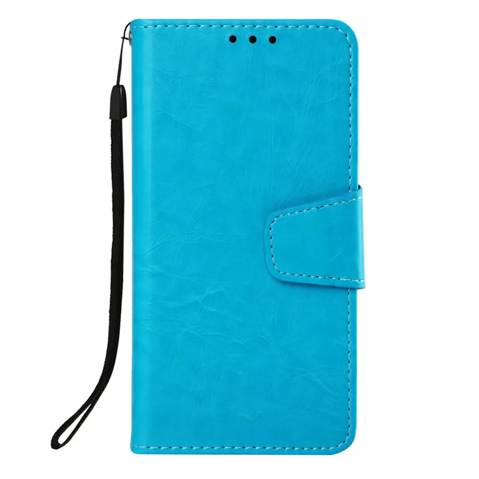 Sky Blue Один Цвет кожаный чехол для apple iPhone 8 7 6 6 S Plus 5 5S SE 5C X XR Xs Max из искусственной кожи с мягкой силиконовый держатель Крышка DP03Z - Цвет: Sky Blue