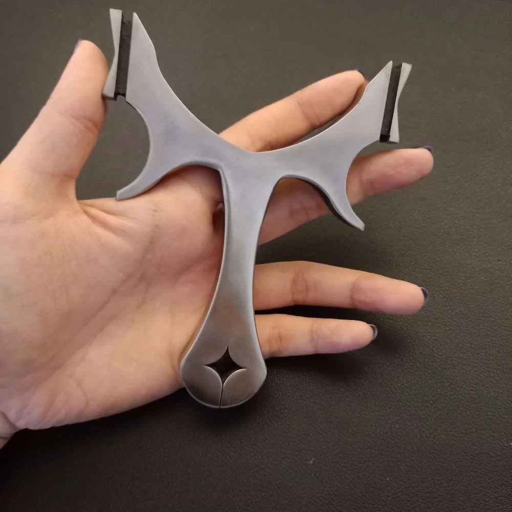 Мощный высокое качество из нержавеющей стали Slingshot катапульты Охотник плоский