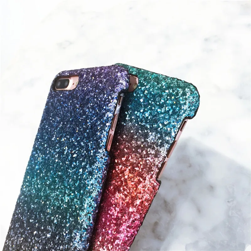 STROLLIFE Модные Красочные градиент блёстки блеск Чехол для iPhone 8 7 Plus 6 6s Роскошные