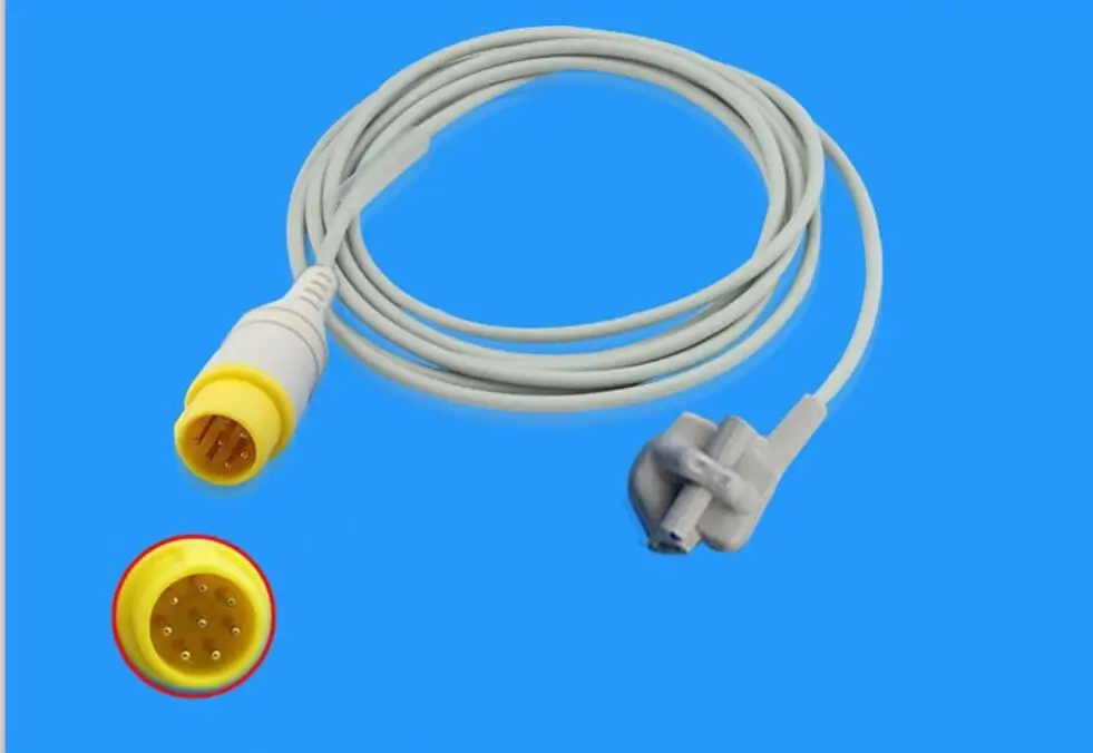 8Pin MEK (CSI Module) MIS3AH-1 MP1000NT Adult pediatric soft tip SpO2 adult Pediatric Finger Clip spo2 neonate wrap 9ft 3M |