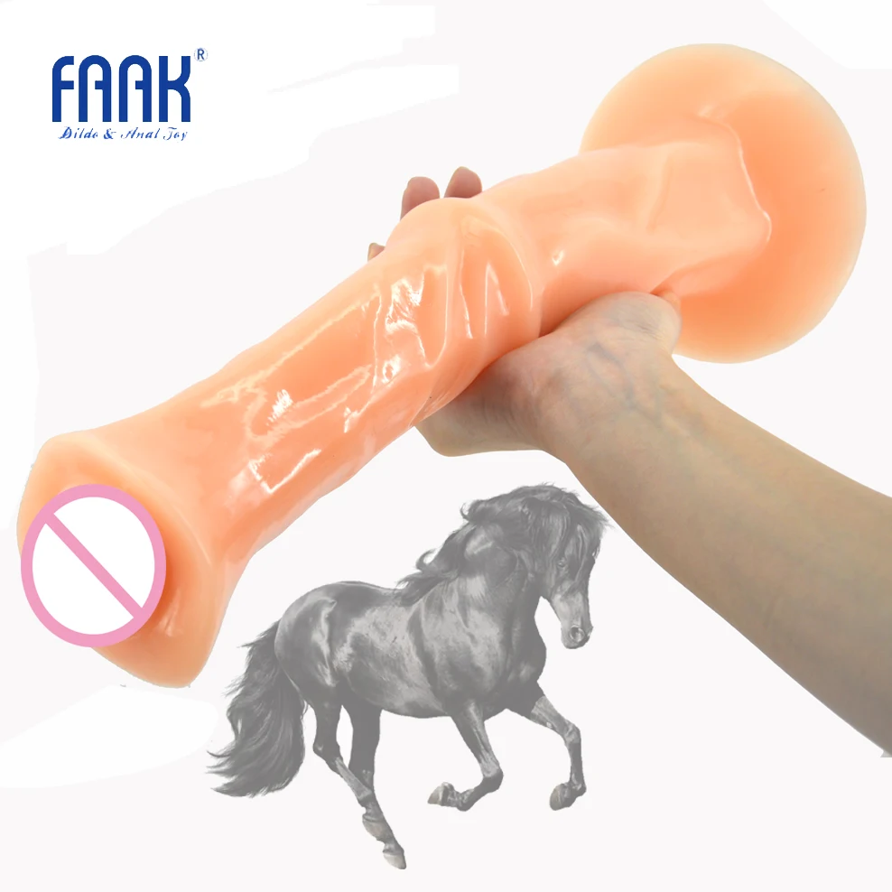 Длинный фаллоимитатор FAAK 13 8 дюйма гигантский сильный член на присоске с животным