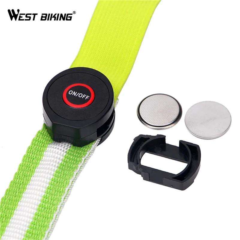Брюки WEST BIKING со светодиодной вспышкой регулируемый ремень для прогулок езды на