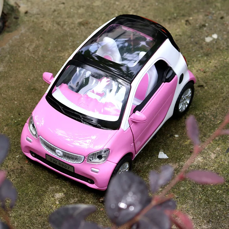 1:32 Мини Смарт ForTwo модель автомобиля сплав металла литья под давлением модель автомобиля коллекция подарок автомобили игрушки для детей