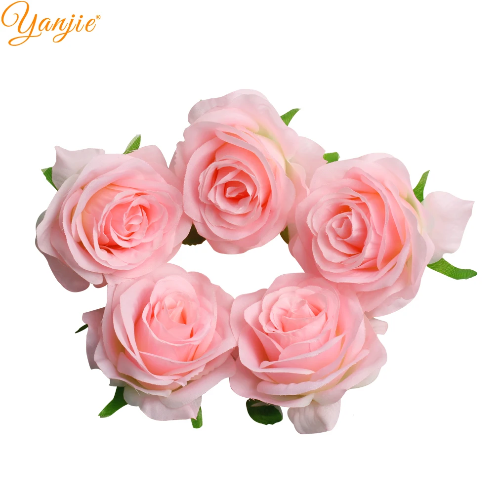 12 шт./лот шикарные Искусственные цветы с плоской спинкой тканевые 2020 аксессуары