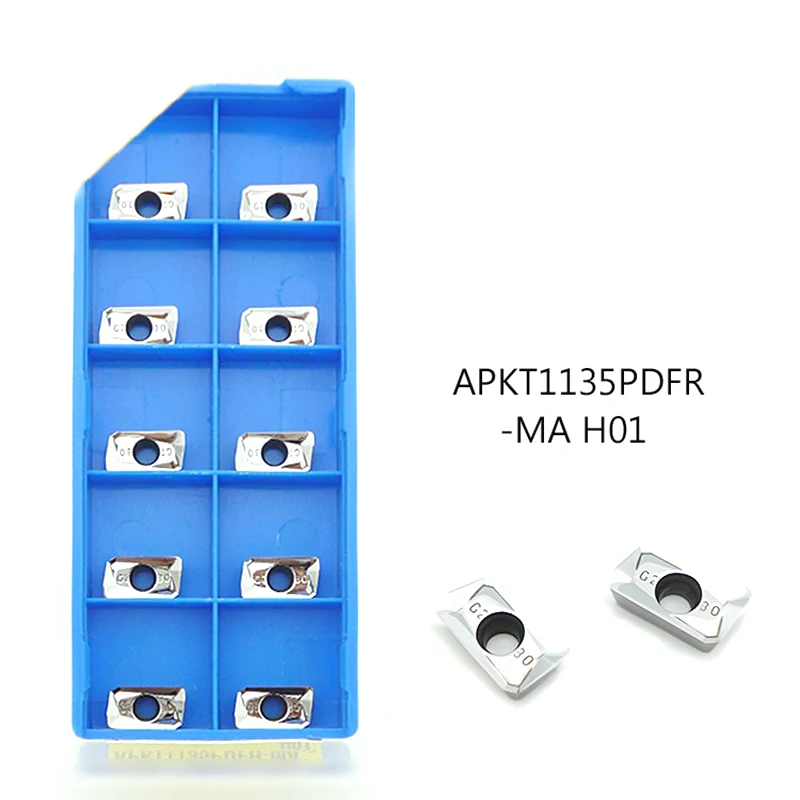 10 шт. APKT1135PDFR MA H01 карбидные фрезерные Вставки для лицевой мельницы BAP 300R фреза