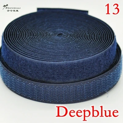 13 Deepblue 20 мм, 2 ярдов/партия, Цветная Клейкая застежка-крючок и петля, лента, пришивная застежка, Швейные аксессуары для домашней одежды, сумка sh - Цвет: 13 Deepblue