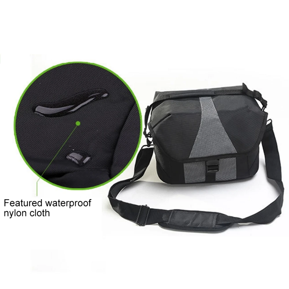 PULUZ DSLR Camera Bag Portable Waterproof Nylon Sports Sling Shoulder Handheld Adjustable Strap 