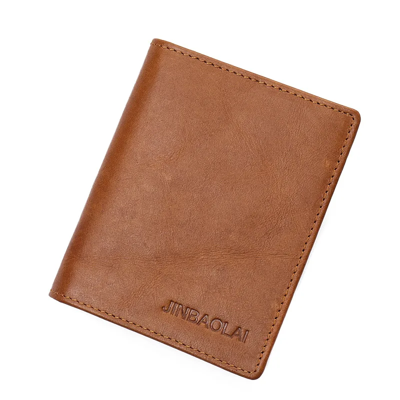 Оригинальный брендовый мужской кошелек JINBAOLAI из натуральной кожи модный