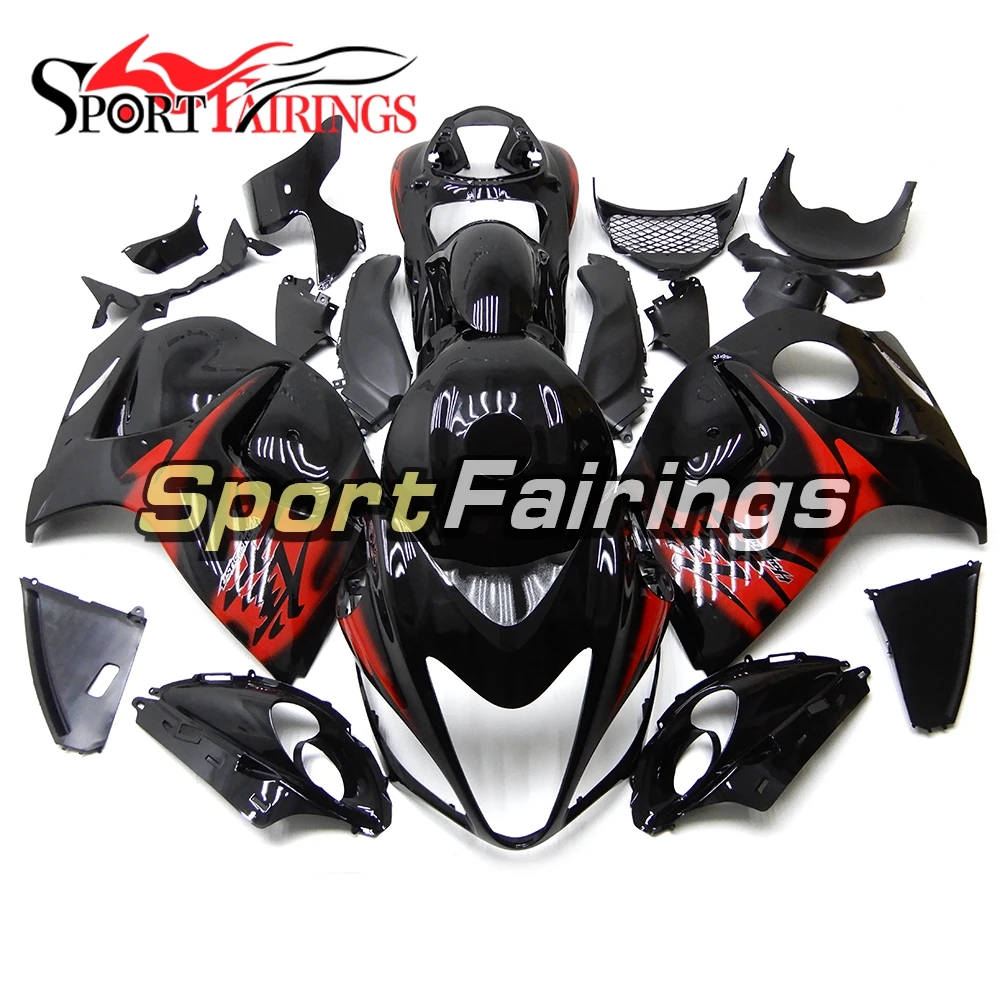 Черный красный пластик инъекции ABS Обтекатели для Suzuki GSXR1300 Hayabusa 2008 2016 2009 2010 2011