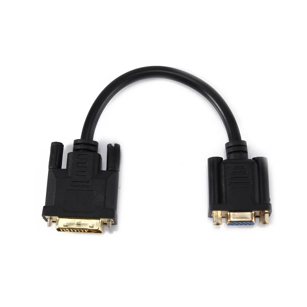 0 2 м DVI папа к VGA Женский монитор кабель от ноутбука ПК Хост видеокарта для