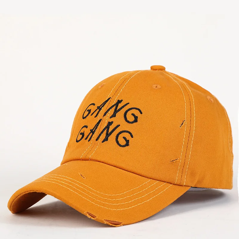 Оптовая продажа хлопчатобумажная Кепка с вышитыми буквами бейсболка кепка