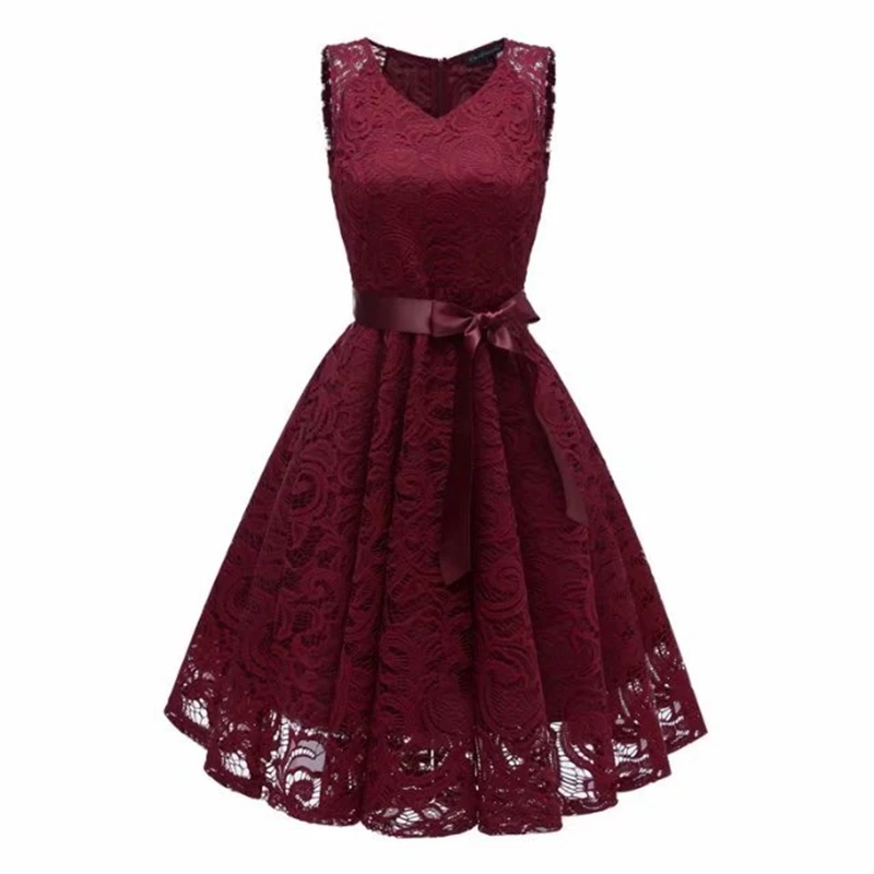 Женское винтажное платье без рукавов с v образным вырезом и поясом туника