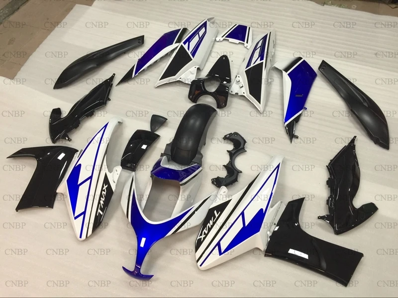 XP 500 2008 - 2012 корпус Наборы T-MAX 2009 обтекатель 11 10 белого и синего цвета с черным