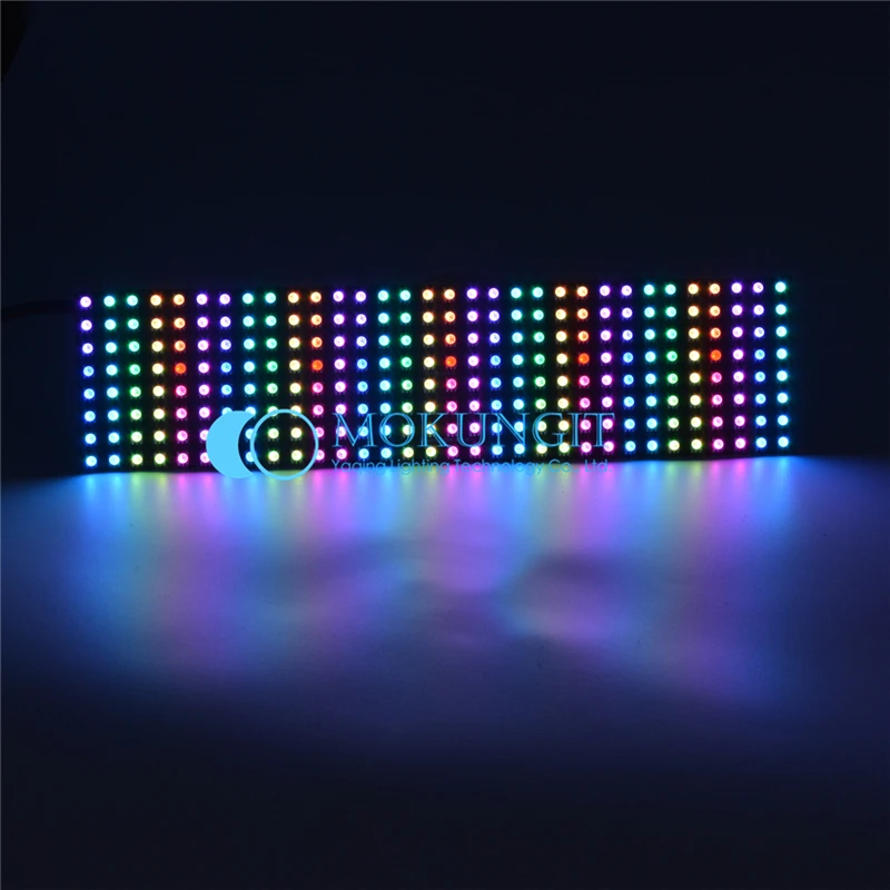 Гибкая панель SK9822 8x32 16x16 5050 RGB SMD полноцветная Пиксельная дисплея адресный свет 5 В