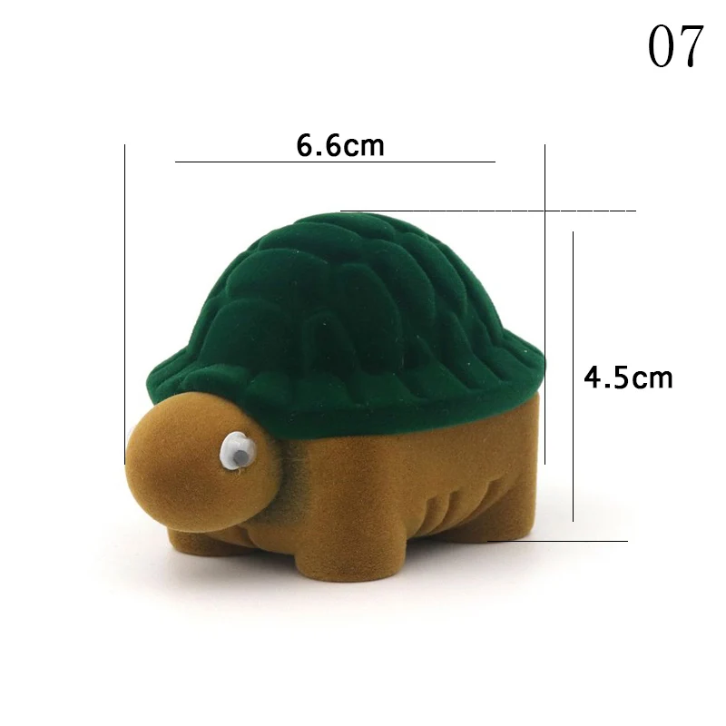 Style 7 green Бархатная мультяшная животные панда Санта Клаус Ювелирная Подарочная коробка Свадебная коробочка для обручальных колец для ожерелья Серьги Браслет Упаковка - Цвет: Style 7 green