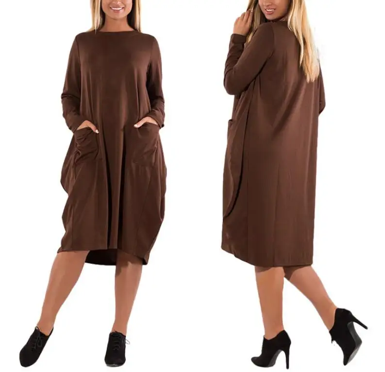 5XL 6XL для женщин зимние модные платья больших размеров костюмы свободные большие