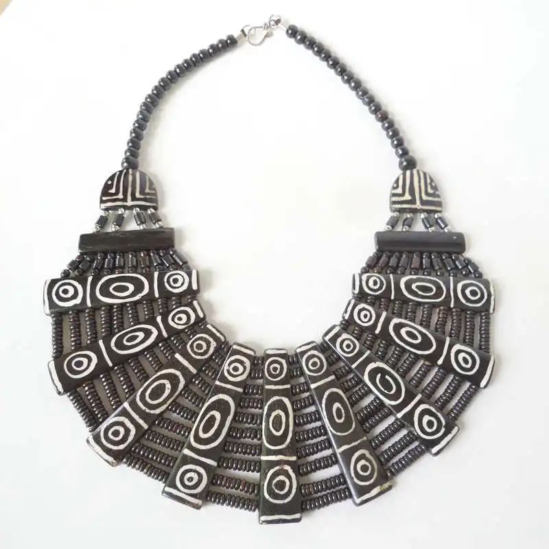 TNL495 настоящие тибетские украшения модное этническое большое ожерелье с большим